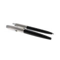 Antiques & Collectables - Vintage Parker 45 Fountain and Ballpoint Pen Set. Black and Silver - ML...