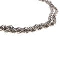 Necklace - 925 Silver Rope Chain . Made in Italy - ML3453