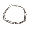 Necklace - 925 Silver Rope Chain . Made in Italy - ML3453