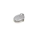 Pendant - 925 Silver Vintage Oval Locket. Engraved design. Gift for Baby Christening - ML3473