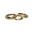 Ring - 3 x Gold Tone Chunky Rings. Tribal Engravings on the side - ML3486