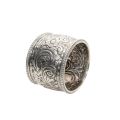 Napkin Ring  - Antique Sterling Silver Decorative . Hallmark London 1925. Maker crsc - ML3506