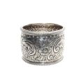 Napkin Ring  - Antique Sterling Silver Decorative . Hallmark London 1925. Maker crsc - ML3506