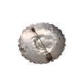 Pendant/Brooch-Israel 935 Silver Faux Pearls Jasper Stone.Filigree. (Pin slightly bent) - ML3511