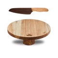 Cake Stand Small with Cake Knife  Imbuia blade, Ash Handle Combo