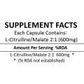 L-Citrulline Malate 2:1 Powder 150 Capsules (600mg)