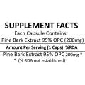 Pine Bark Extract (95% OPCs) 150 Capsules (200mg)