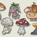 Mushrooms Stickers