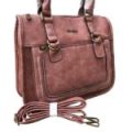 Cotton Road Pink PU Leather Handbag