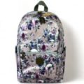 Floral Purple PVC Cotton Road Backpack