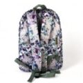 Floral Purple PVC Cotton Road Backpack