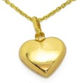 9 Carat Gold Facco Heart Shaped Pendant