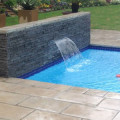 POOL WATERFEATURE SLIMLINE STAINLESS STEEL SPOUT (200mm)