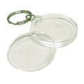100pcs Personalized Round Blank Acrylic Keyring with Split Ring Included - DIY Design Your Own In...