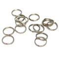 100pcs Small Split ring, 10mm nickel plated. Small ring attachment. Silver colour