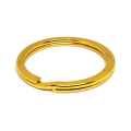 Split ring Flat (30mm) Gold colour, Ring for keyrings, keyring rings