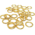 50pcs Gold-Colored 10mm Jump Ring for Keyring and Tag Attachment