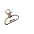Lobster hook with 30mm wide swivel D ring
