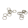 100pcs Small Split ring, 8mm nickel plated. Small ring attachment. Silver colour splitring