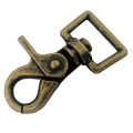 25pcs Heavy duty lobster hook with square eye, Large lobster antique brass clasp, big Lobster hook,