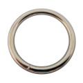 O Ring (50mm) WELDED Stainless steel, 5mm thickness, Silver colour, Heavy duty ORing