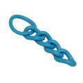 Chain Light Blue 30mm for Keyrings, Keytag chain and jump ring, Light Blue chain, Small Light Blu...