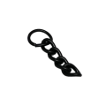 100pcs Chain Black 30mm for Keyrings, Keytag chain and jump ring, Black chain, Small Black chain