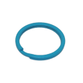 Split ring Flat (30mm) Light Blue colour, Ring for keyrings, keyring rings Light Blue split ring
