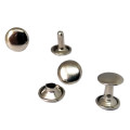 1000pcs Tubular rivets, 9x9mm, Copper (Silver colour rivet set) Double cap rivets