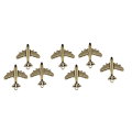 (Set of 7) Identical Airplane Charms