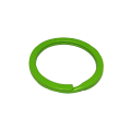Split Ring, Flat, 30mm Lime light green