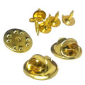 100pcs Butterfly clutch and 6mm pin - GOLD, Butterfly clasp, Tie Tacks Golden pin and clutch