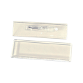 100pcs Blank DIY Name Badge Acrylic Clip-In (56mm X 11mm)