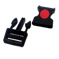 50pcs Buckle 20mm with lock, Black, Quick release buckle, Plastic