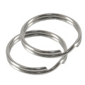 100pcs 50mm nickel plated large split ring for keyrings. (Silver)  big keytag double loop ring