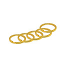 25pcs Flat Gold 25mm Split Ring for Keys and Crafts
