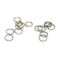 100pcs 10mm Stainless Steel Split Ring - Secure and Durable Keyring Accessory