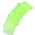 50ea Organza bag, 90x120mm, Lime, small gift bag, Mini string bag