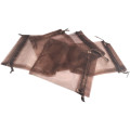 50ea Organza bag, 90x120mm, Chocolate brown, small gift bag, Mini string bag
