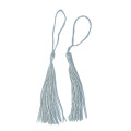 100pcs Silver 80mm Tassels - Shimmering and Versatile Accessories for Crafts and Fashion