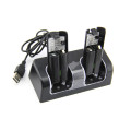 Paycheap Blue Light Charge Station + Batteries Compatible With Nintendo Wii