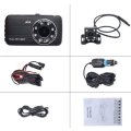 4 Screen Vehicle Dashcam with Reverse Camera