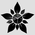 Flower Shaped Wall Clock - 1set