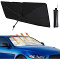 Windshield Sun Shade - Foldable Car Sunshade Umbrella - Full Block Heat UV Ray
