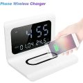 Foldable Q1 Wireless Charger Stand with Time Display - XF0751