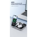 4 in 1 Multifunctional Wireless Charging Station - Digital Display -White Light -Time Function- R11