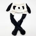 Warm Panda Teddy Bear Plush Beanie & Scarf - Multifunctional Hat
