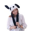 Warm Panda Teddy Bear Plush Beanie & Scarf - Multifunctional Hat