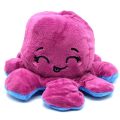 Emoji Mini Mood Octopus Plush Toy - Blue & Purple - Angry Face