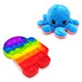 TIKTOK Viral Android Alien Pack Pop it Fidget & Mood Plushy Octopus